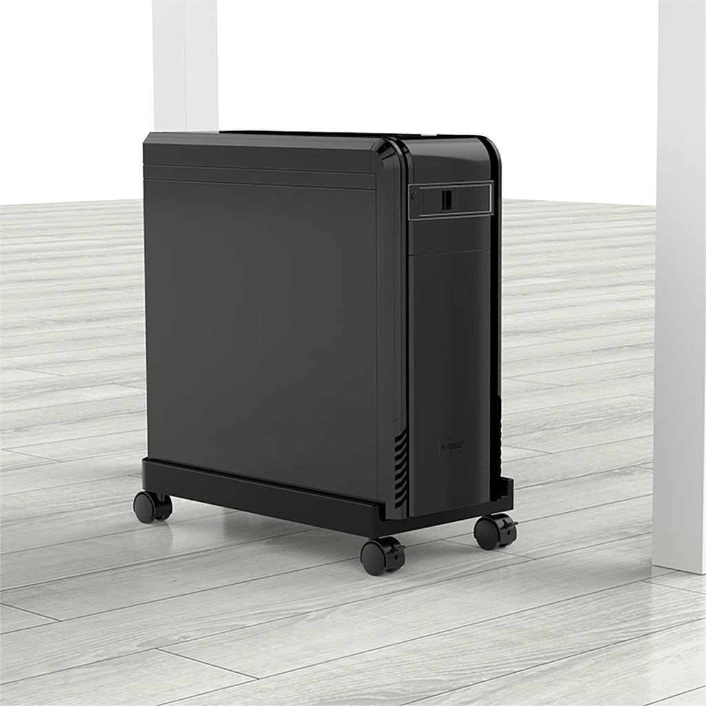 CPB2 Computer Shelf Stand with Wheels - Black