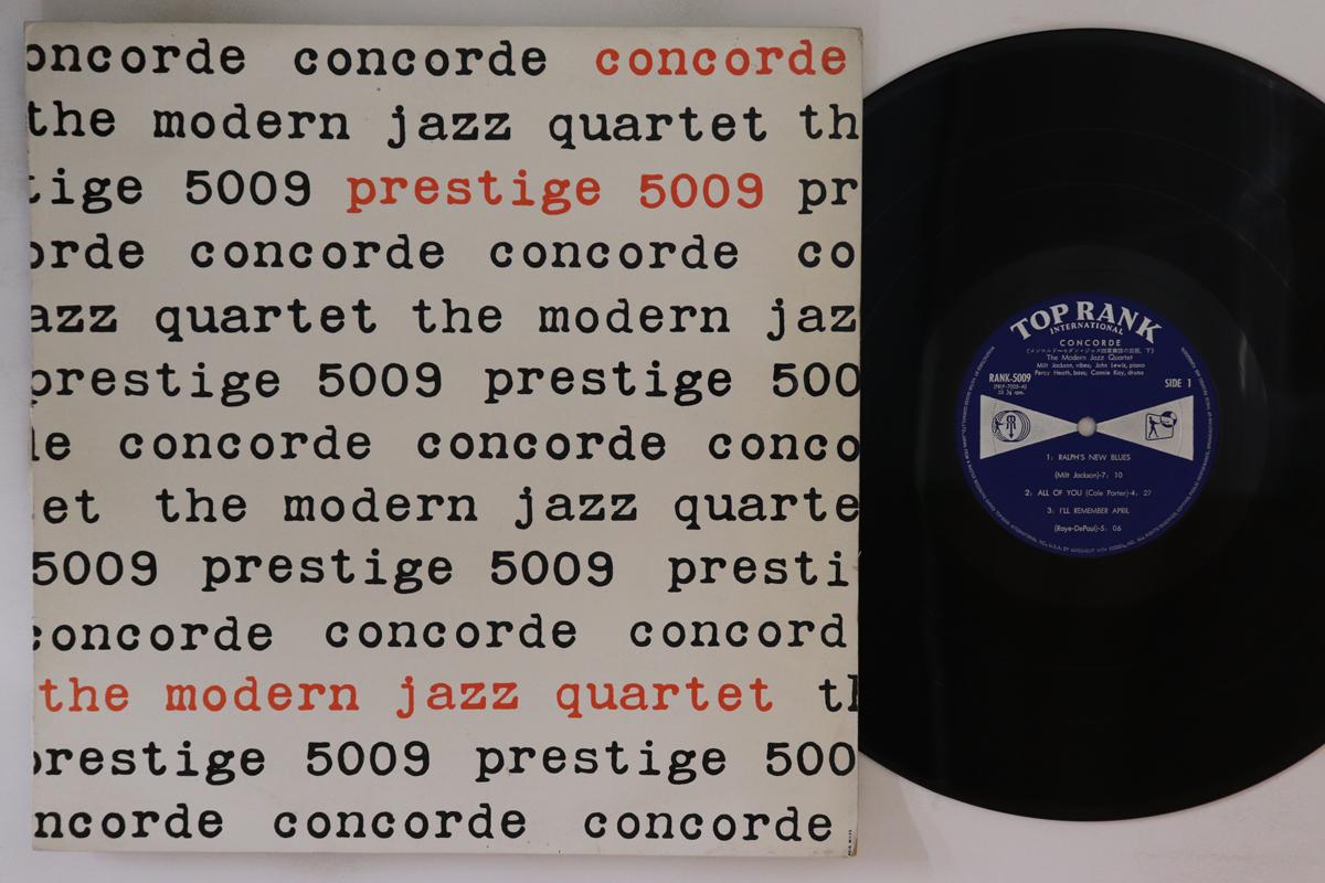 

LP Record MODERN JAZZ QUARTET - Concorde RANK5009 TOP RANK 1961 Japan Jazz Used