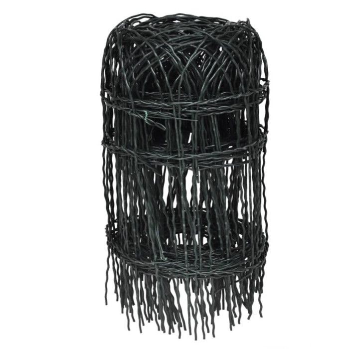 VidaXL Lawn Edge Powder-Coated Iron 10x0.4 M