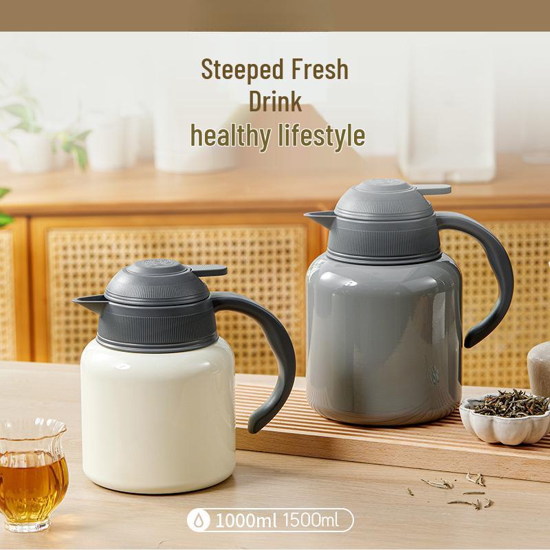 316 Stainless Steel Large Capacity Teapot & Tea Infuser Flask for Home or Office Boiling & Steeping