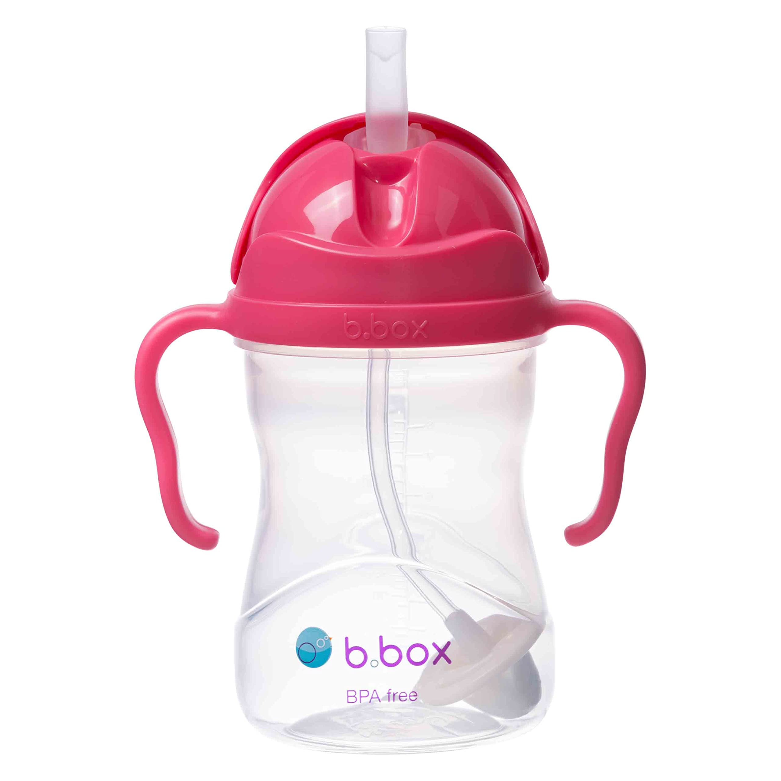 

Silicone Straw Drinks from Any Baby Gift Raspberry b.box Mug, Leak-Proof, Angle, [Authentic b.box Product] [Sippy Cup]