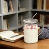Transparent 1L Glass Tumbler With Lid And Straw Coffee Juice Milk Mocha Cup Practical Drinkware For Home Office Daily Accessorie