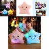 Luminous Glowing Led Colorful Stars Cushion Plush Toy Pillow For Kids' Rooms