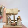 Christ Nativity Statue Scene Baby Jesus Manger Catholic Church Decoration