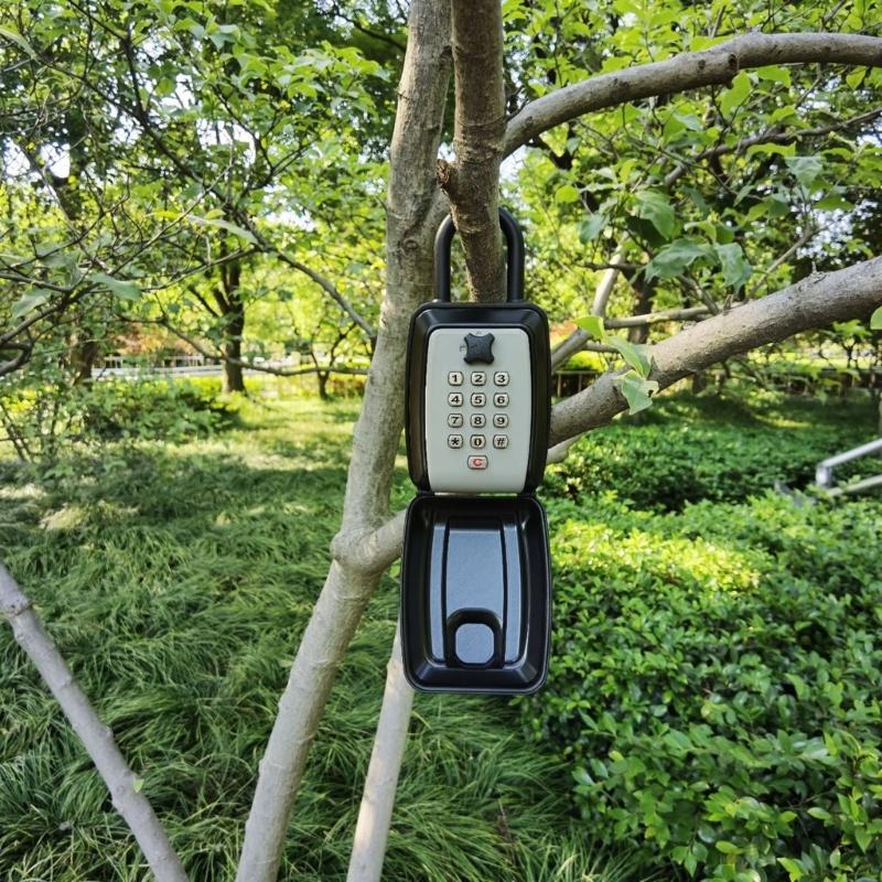 Weatherproof Outdoor Key Lock Box Wall Mounted Key Safe Codes Locking Storage Box Waterproof Lock Box for Key Room Card