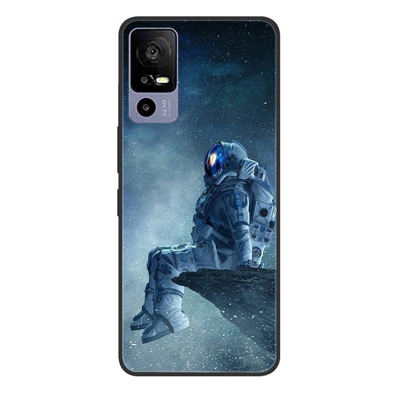 For TCL 40R 5G T771A Case Painted Soft Black Silicone Bumper Phone Cover for TCL 40 R 5G 6.6" Case TCL40R 40R Etui Coque Fundas