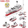 MOC Aircraft Carrier Ship Fighter Plane Artillery Warship J-15 Military City Building Blocks Model Bricks Kits Sets Ideas