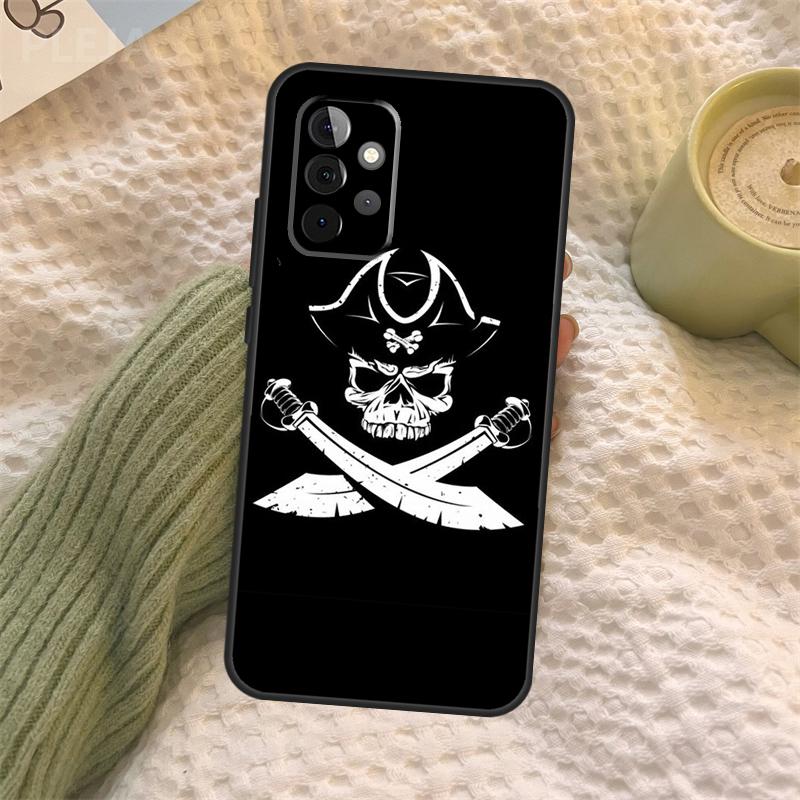 Pirate Skull Case For Samsung Galaxy A15 A22 A52 A32 A54 A14 A16 A26 A36 A56 A55 A35 A05 A06 A53 A33 A13