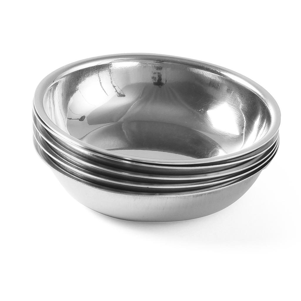 Salad bowl, stainless steel, diameter 100mm, set of 4, Hendi 452325