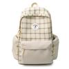 Schoolbag Korean Style Instagram Schoolbag for High School Girls, Large Capacity Fresh Plaid Backpack, Backpack for Junior High School, High School