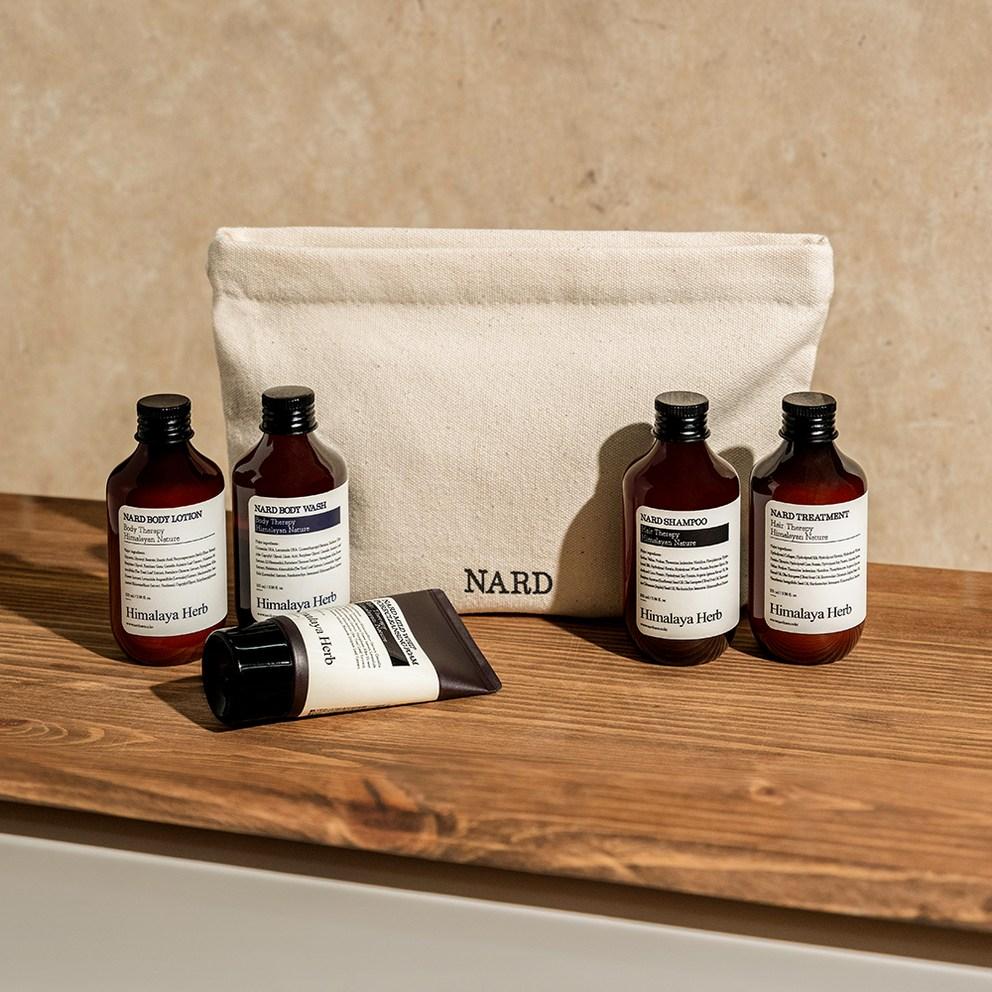 Nard Reisset 5 Items + Katoenen Pouch, 1 Set