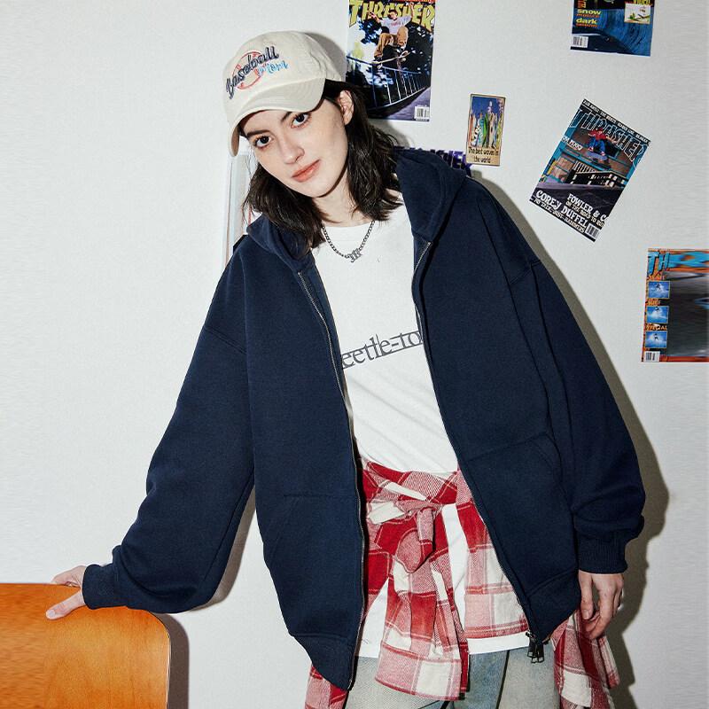 ICH MODE Unisex Heavyweight Full-Zip Hoodie XL