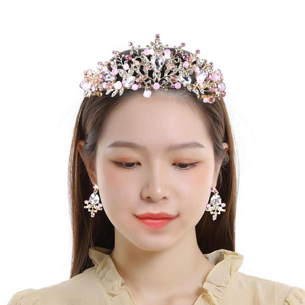 Royal Bridal Tiara Crown for Women And Girls Fairy Princess Elegant Jewelry Hair