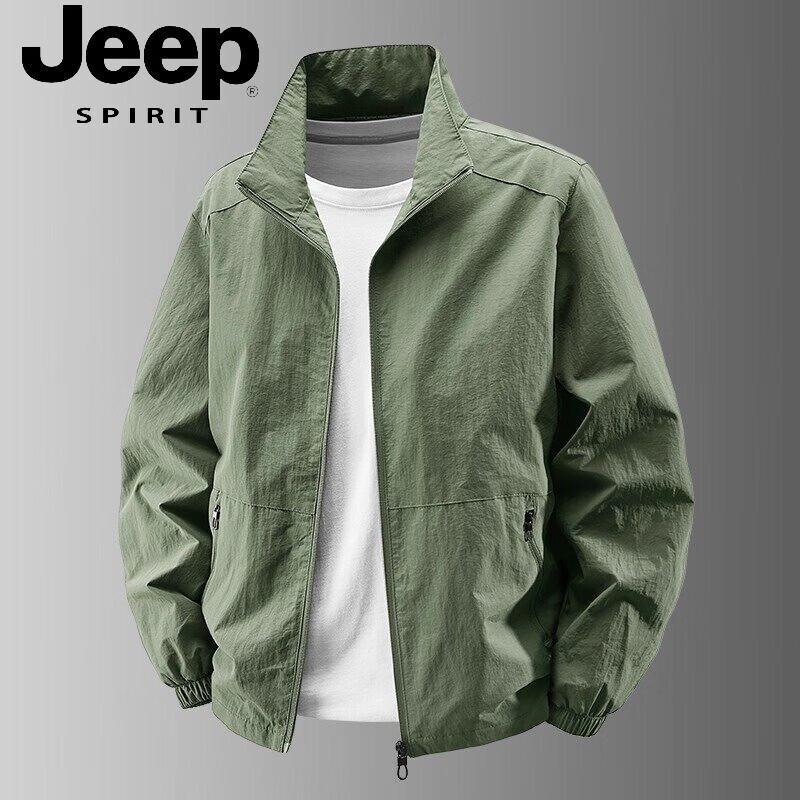 

JEEP SPIRIT Men s Lightweight Stand Collar Casual Jacket XL