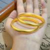 Loach Back Lotus Heart Sutra Bracelet Women's Niche Light Luxurious Solid Wide Face
