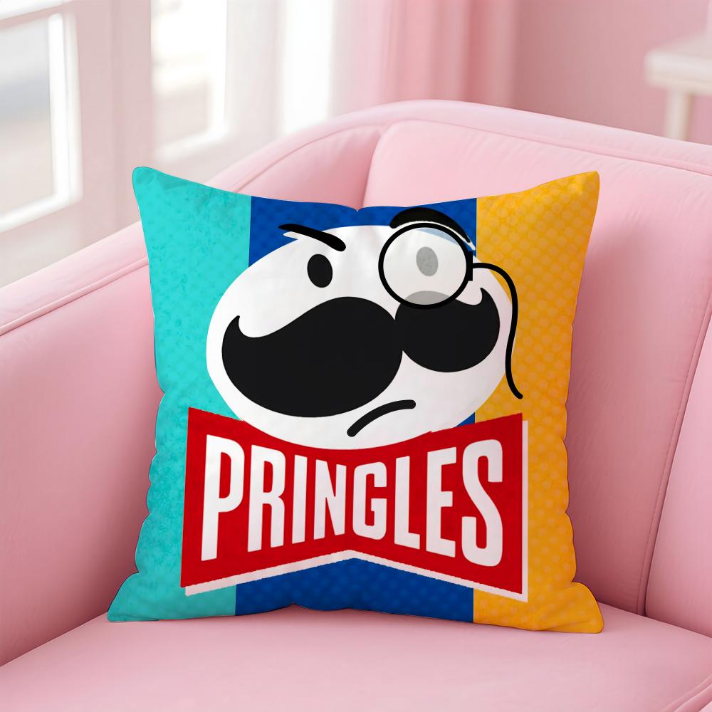 Brand P-PringlesS Cushion Cover Comfortable Reversible Pillow Cover Ideal for Car Sofa Bedroom & Beyond