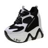 High-Quality Trainers Sneakers Women High Platform Shoes New Breathable Women Height Increasing Shoes 12.5CM Thick Sole Woman