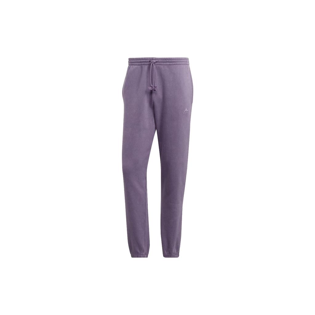 adidas All Szn Garment Wash Pants Knitted Sweatpants Men's Dark Gray Violet IJ6933