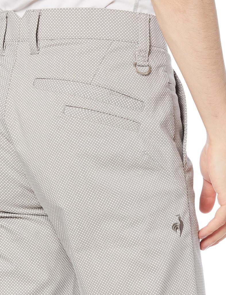 Coq Sportif Golf Pants Sweat Absorbent 3D Look Simple Golf QGMWJD03 GYWH [Le Golf] [Stretch Forcer] Men's (Gray White)
