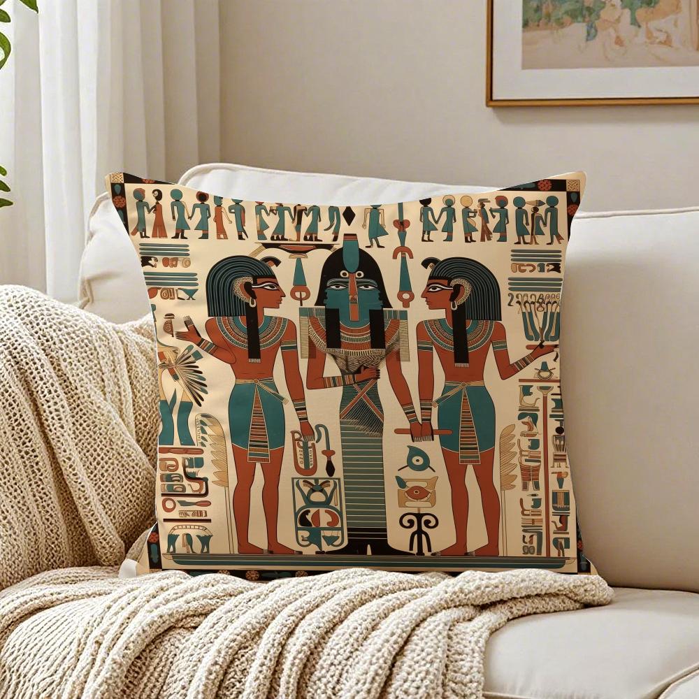 Historischer Stil Ägypten Pharao Kultureller Stil Kissenbezug Kissenbezug Milbenschutz Wohnzimmer Sofa Dekor Kissen Raum