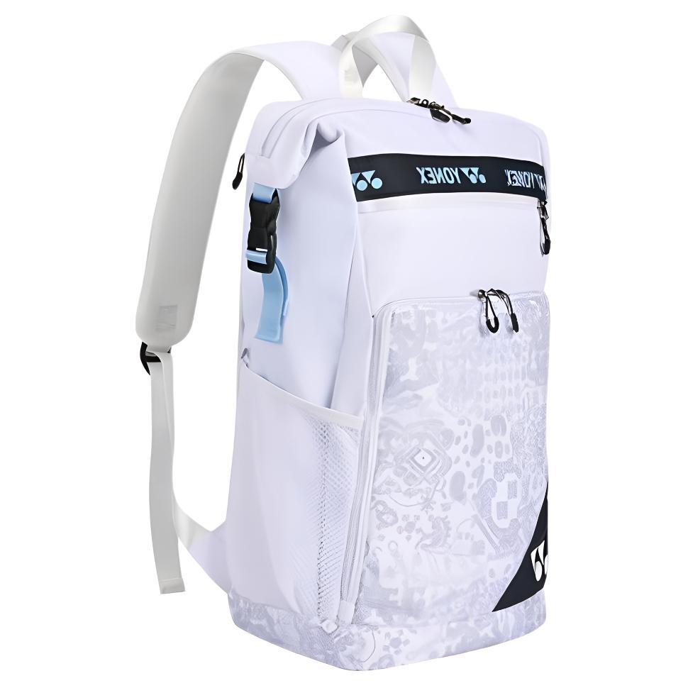 Yonex Ethnic Style Fabric Backpack Regular Unisex Couple Unisex backpack White Blue BA249CR-207
