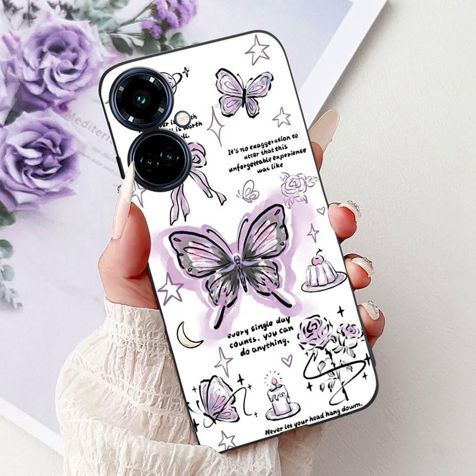 New Design Phone Case For Tecno Camon 19 Pro 5G 4G Camon19 Black Silicone Soft Cover For Tecno Camon 19 19Pro 4G Cases Bumpers