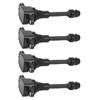 4pcs Car Ignition Coil 22448‑6N015 ABS Replacement for Nissan Sentra 1.8L L4 2002‑2006