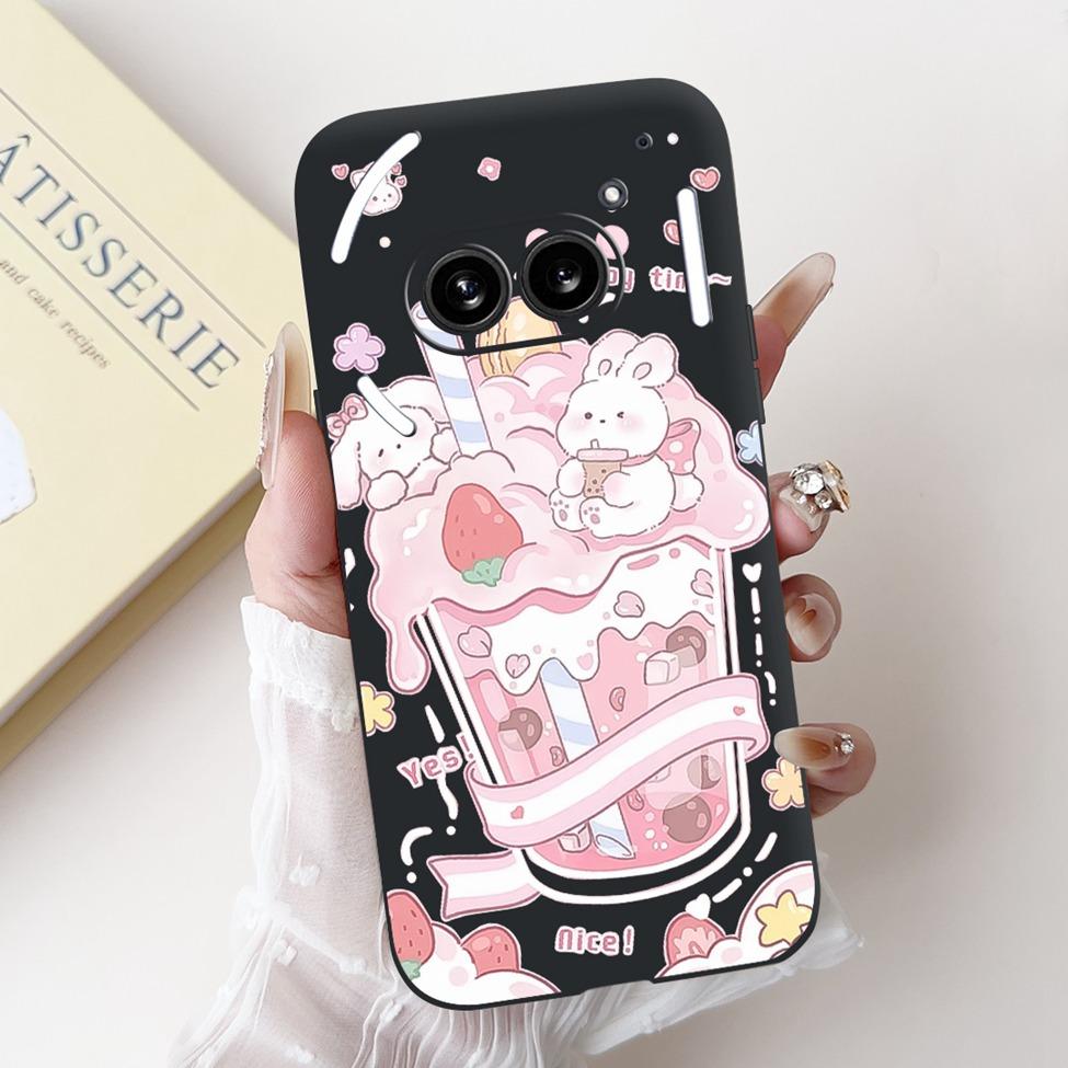 6.7" For Nothing Phone 2A Case A142 Silicone Luxury Flower Cute Cartoon Funny Shockproof Phone Case For Nothing Phone (2A) Cover