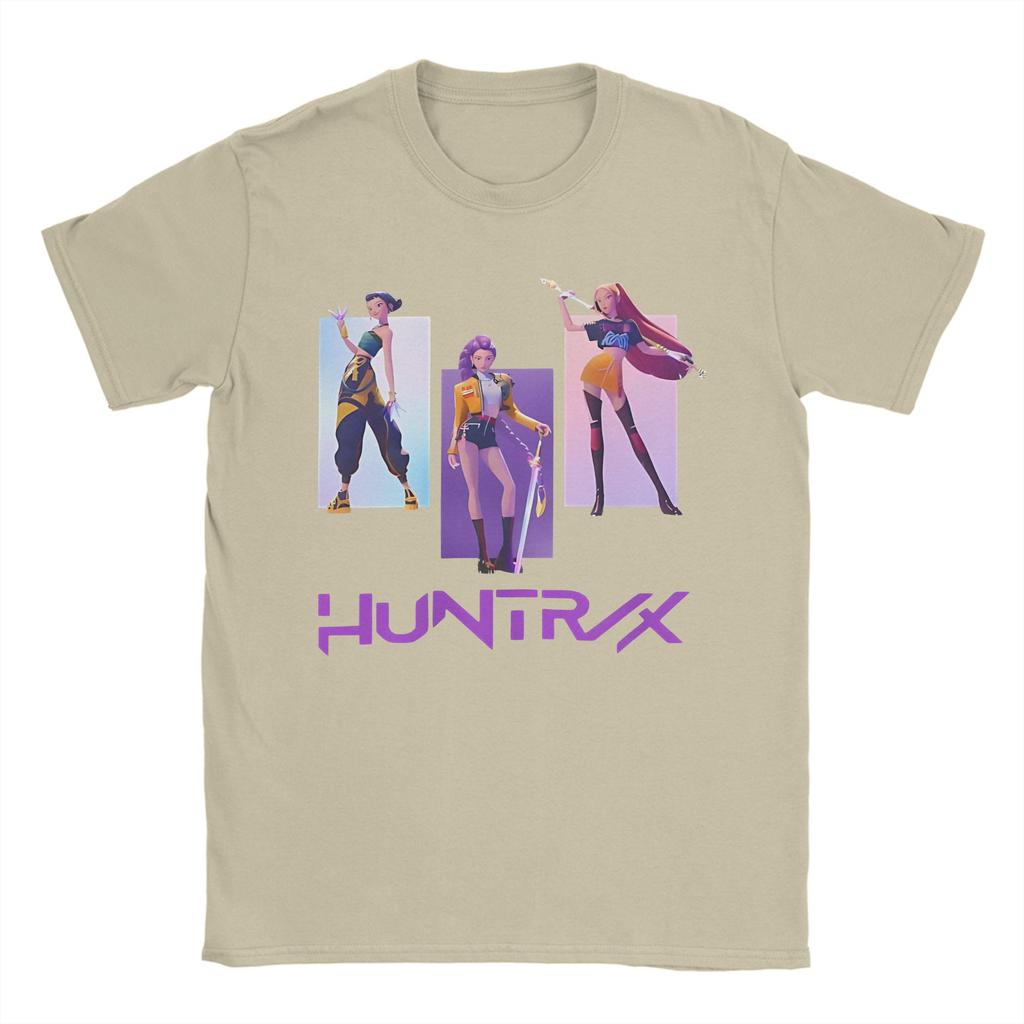 Men Women Huntrix Kpop Demon Hunters  Shirt Pure Cotton Printed T-Shirt  Clothing Outfits