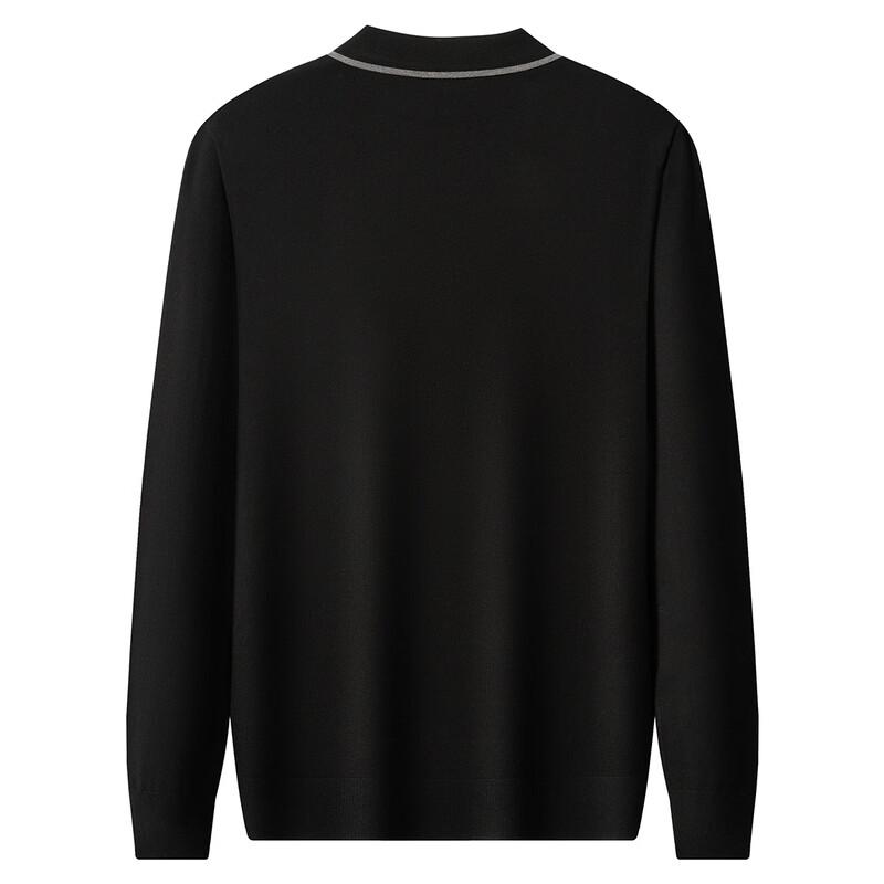 Jinjie Herren Herbst/Winter Strickpullover mit eckigem Kragen