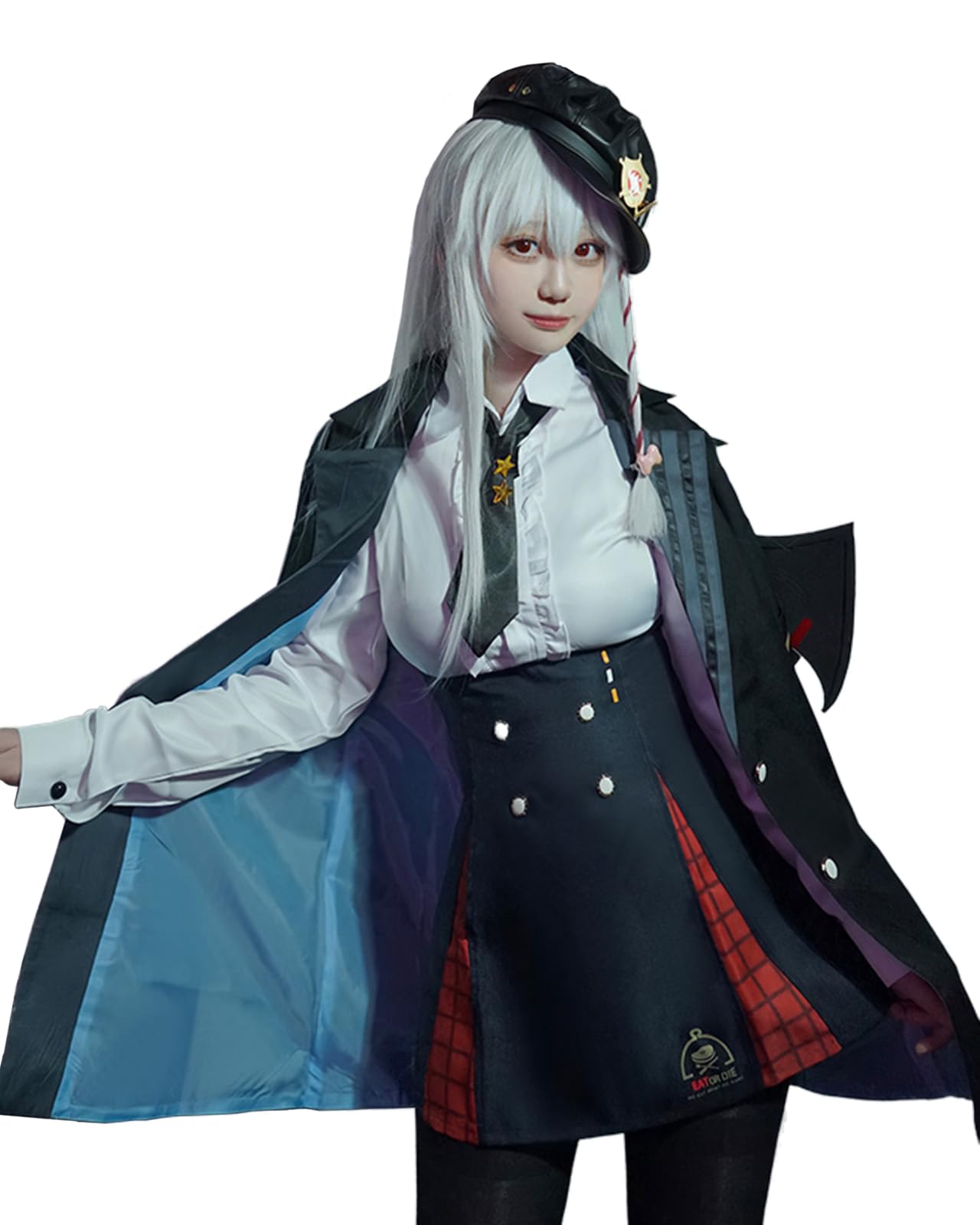 

Blue Archive Куродатэ Харуна Косплей Blue Archive Хэллоуин Игра Куродатэ Харуна [Milky Time] синий