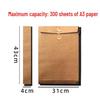 A3 Black Card Kraft Paper File Bag with String Tie for Archival Storage
