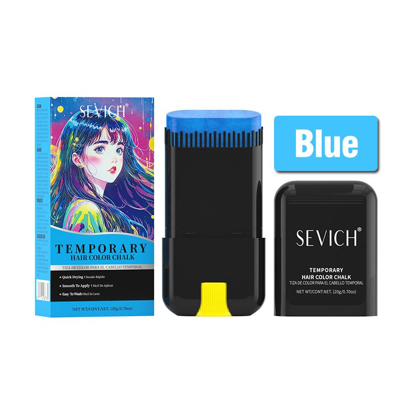 Bâton de coloration temporaire pour cheveux SEVICH Fashion DIY Crayon de coloration capillaire à usage unique et longue durée Craie de couleur pour cheveux Cire colorante pour cheveux Cire coiffante 20G