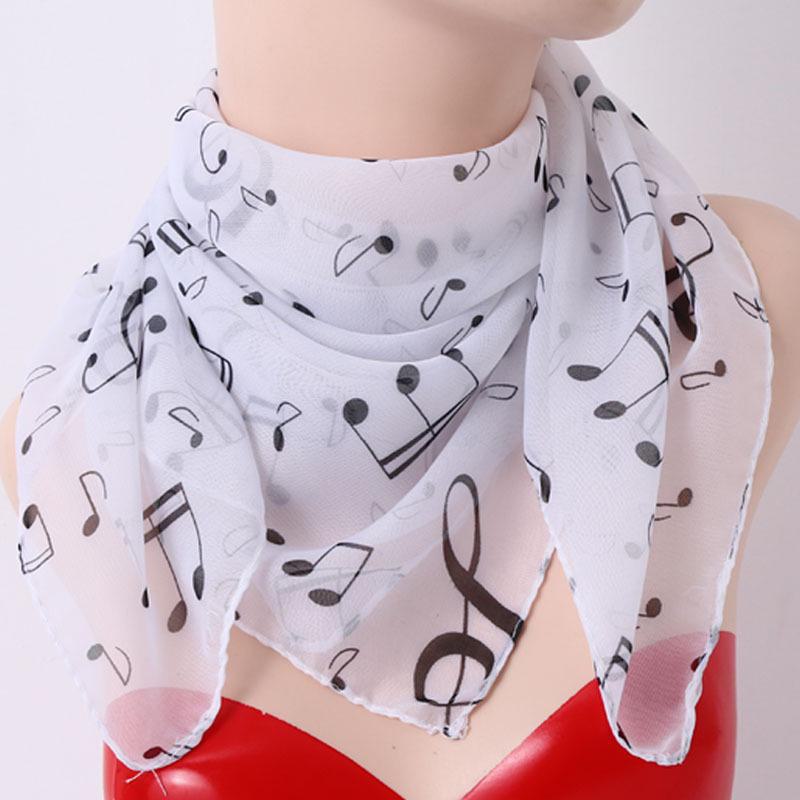 Multi-Season Chiffon Silk Scarf Versatile 65cm Square for Sun and Neck Protection