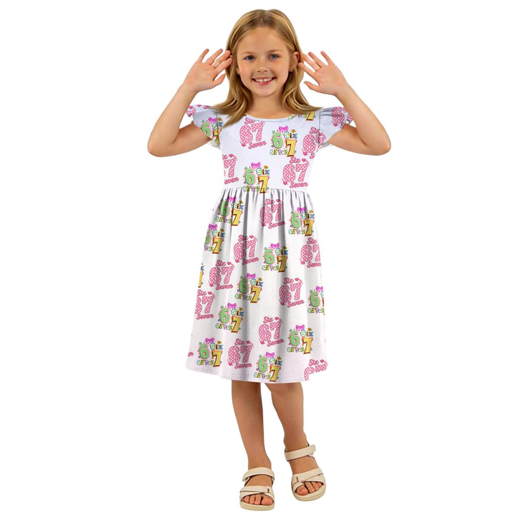 Children's Fashion Casual Flying Sleeve Dress