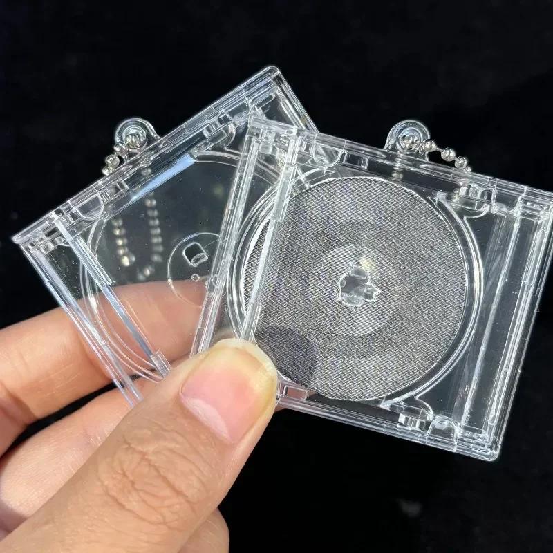 1PC Peripheral Commemorative Album Blank Mini CD Case Pendant for DIY Keychains & Backpack Hanging Decorations