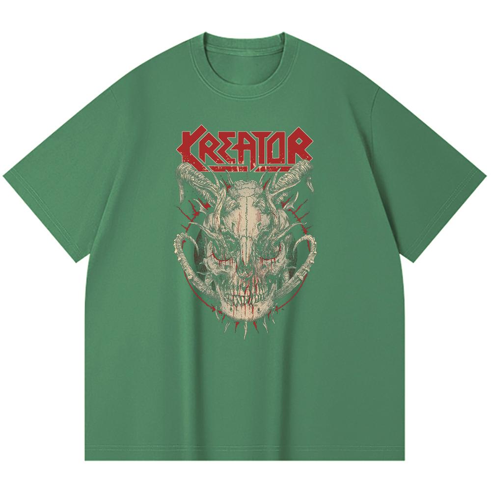 230 Gsm 100% Cotton Heavy Metal T-Shirt  Rock Band Popular Music Print Unisex Heavy Cotton T Shirt