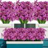 Artificial Flowers Adjustable Height Fade-Resistant Handmade Realistic Silk Petals No Watering Sunlight Floral Display Arrangement
