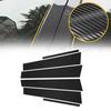 6pc Black Pillar Posts Set Door Trim Piano Cover Kit For Dodge Charger 2011-