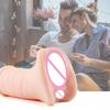 2 in 1 Realistische Vagina Anal Männlicher Masturbator Sexspielzeug für Männer mit 3D Sex Tragbares Flesh Light Sexpuppe Pocket Pussy für Männer