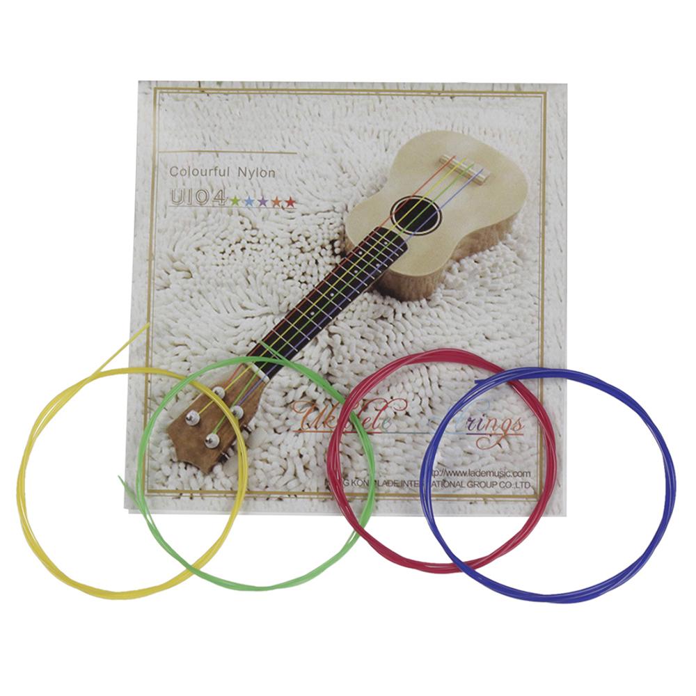 Colorful Ukulele Ukelele Uke Strings Nylon Material, 4pcsCelsiusset(Package Card Random Delivery)