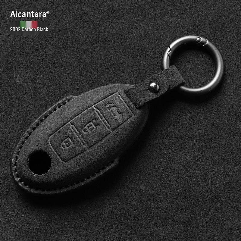 Nissan Key Cover: Full Wrap Suede Shell for Qashqai, Teana, X-Trail, Tiida, Loulan, Tuoda.