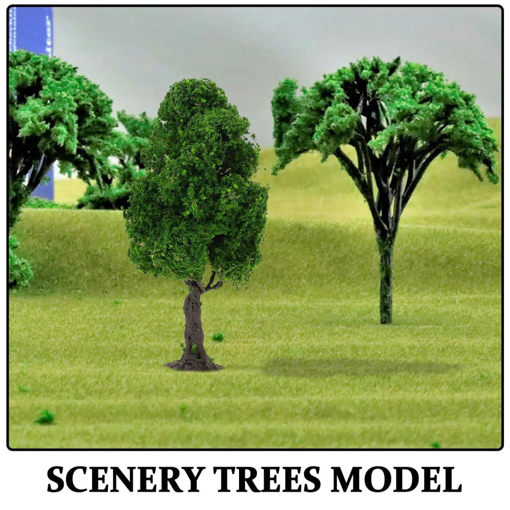 VANZACK Model Tree, 15cm, 1 Piece, for Diorama, Railway Model, Layout, Architectural Model, Scenery, Collection, Realistic, Green, Miniature Garden,