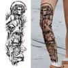 1 Foglio Tatuaggi Temporanei Finti Manica Lunga Per Donne Uomini Leone Tigre Fiore Lupo Maori Tatuaggio Adesivo Braccio Gamba Trasferimento ad Acqua Fai da Te
