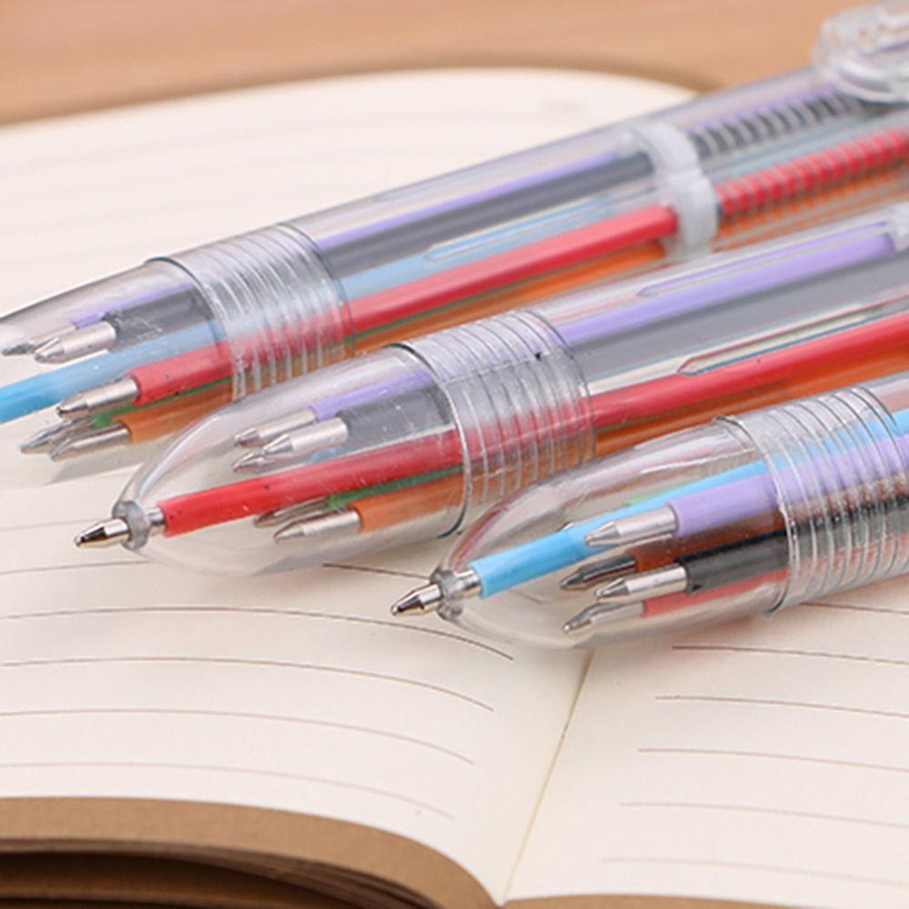 

School Supplies Ballpoint Pen 6 Colors Signature Pen Accessories Writing Pen