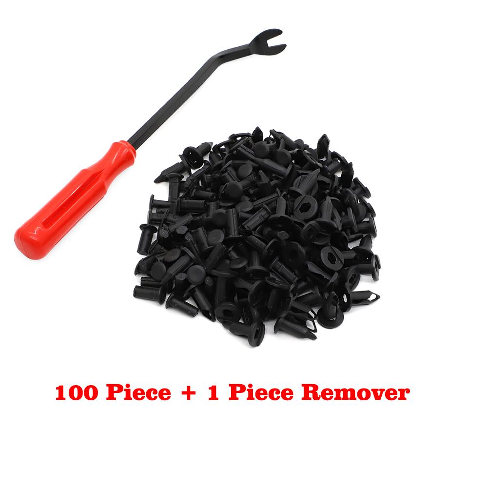 100pcs 8mm ATV Bumper Fastener Rivet Clips Car Retainer Fairing Body Trim Panel Screws Plug For Polaris Sportsman XP Rangers RZR