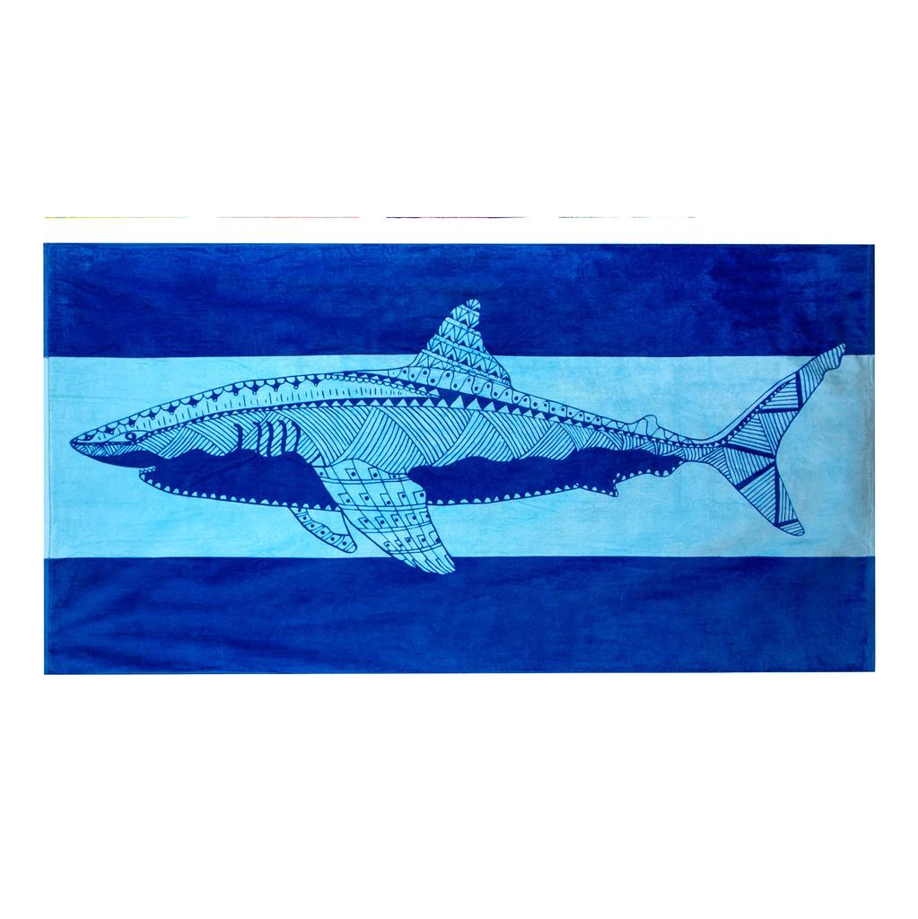 Strandtücher Tropische Tiere Blau Einzigartiges Design Mehrere Größen Baumwolle Badetücher Geeignet Für Kinder Und Erwachsene