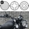 6.5 " Moto Universel Vintage Protecteur de Phare Rétro Grille Lumière Couvercle de Lampe Pour Harley Ducati Chopper Yamaha Cafe Racer