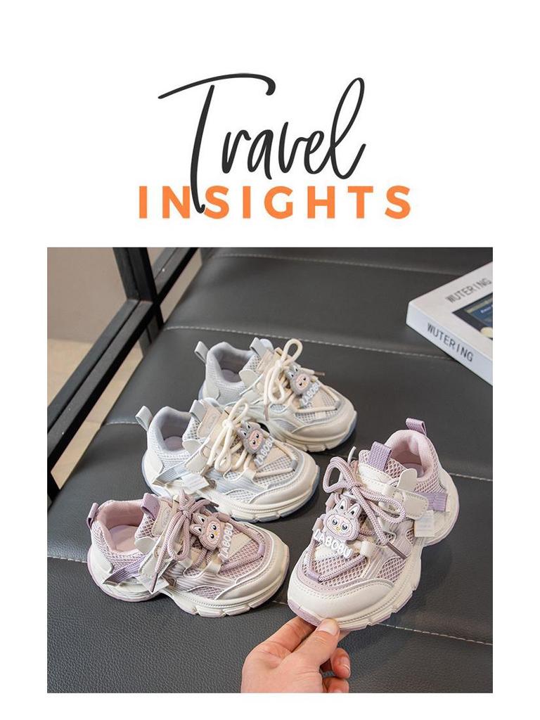 Trendy Sports Shoes for Kids - Soft Sole, Versatile, Spring/Autumn, Ages 6-14