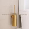 Wall-Mounted Stainless Steel Toilet Brush with Floor Stand for Household Bathroom Cleaning